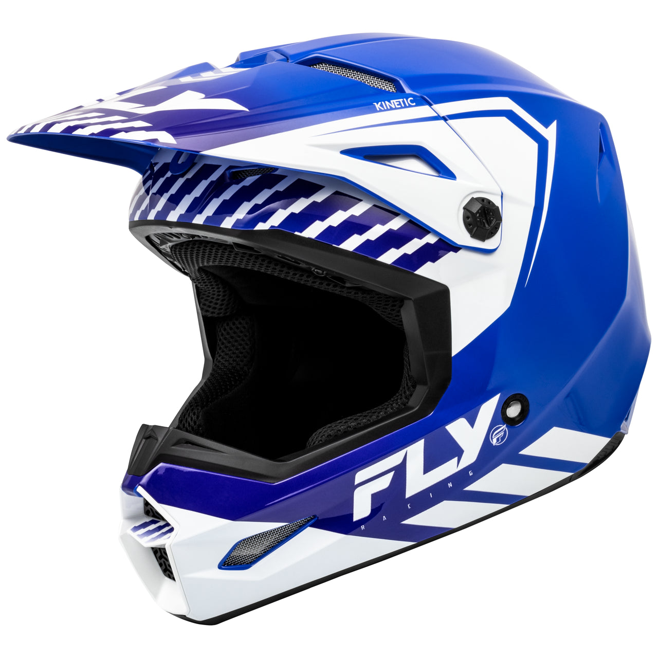 Fly Racing Kinetic Menace Youth Helmet (Blue/White)