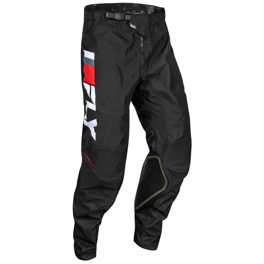 Fly Racing Youth Kinetic Prix Pants (Size 22, Colour Red/Grey/White)