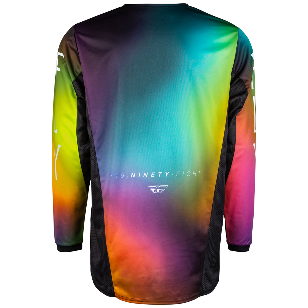 Youth Motocross Jersey - Fly Racing's 2024 Rainbow Kinetic Prodigy (Size YM)