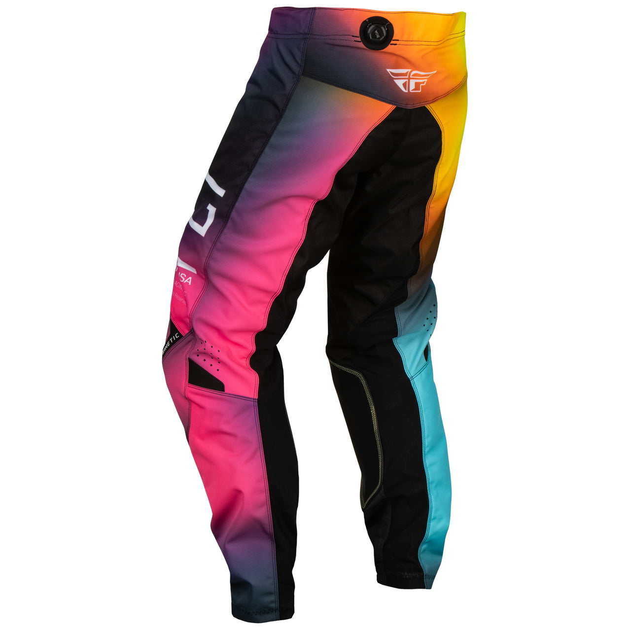 Youth Motocross Pants 2024 - Fly Racing's Rainbow Kinetic Prodigy