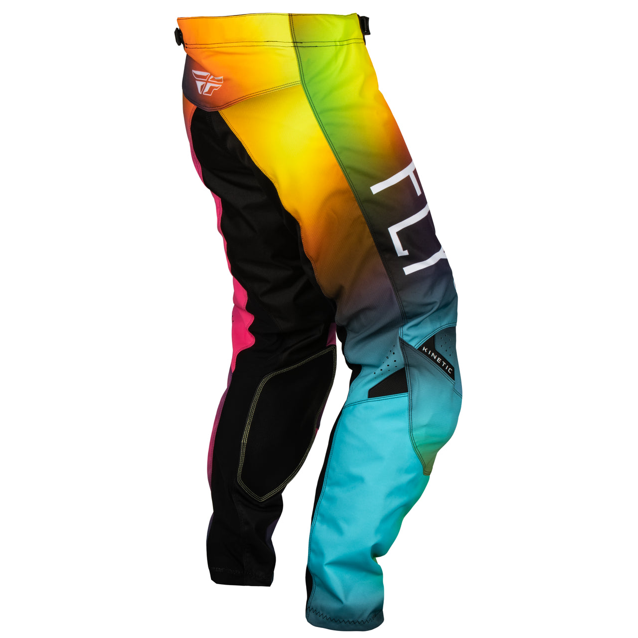 Youth Motocross Pants 2024 - Fly Racing's Rainbow Kinetic Prodigy