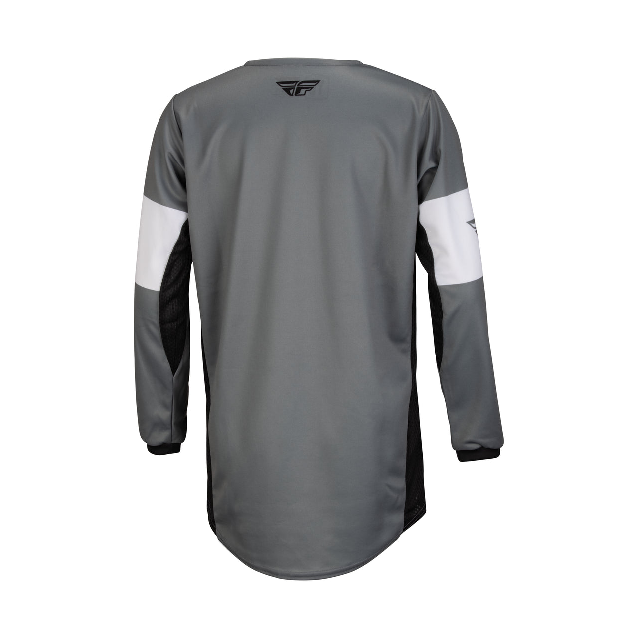 2023 Fly Racing Kinetic Khaos Youth Jersey (Grey/Black/White, UK Size:L)
