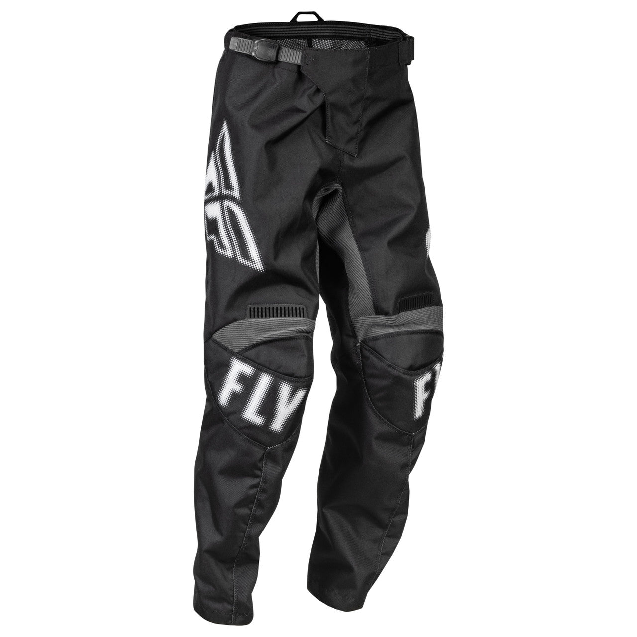 2023 Fly Racing F-16 Youth Motocross Pants (Black/White, UK Size:22)