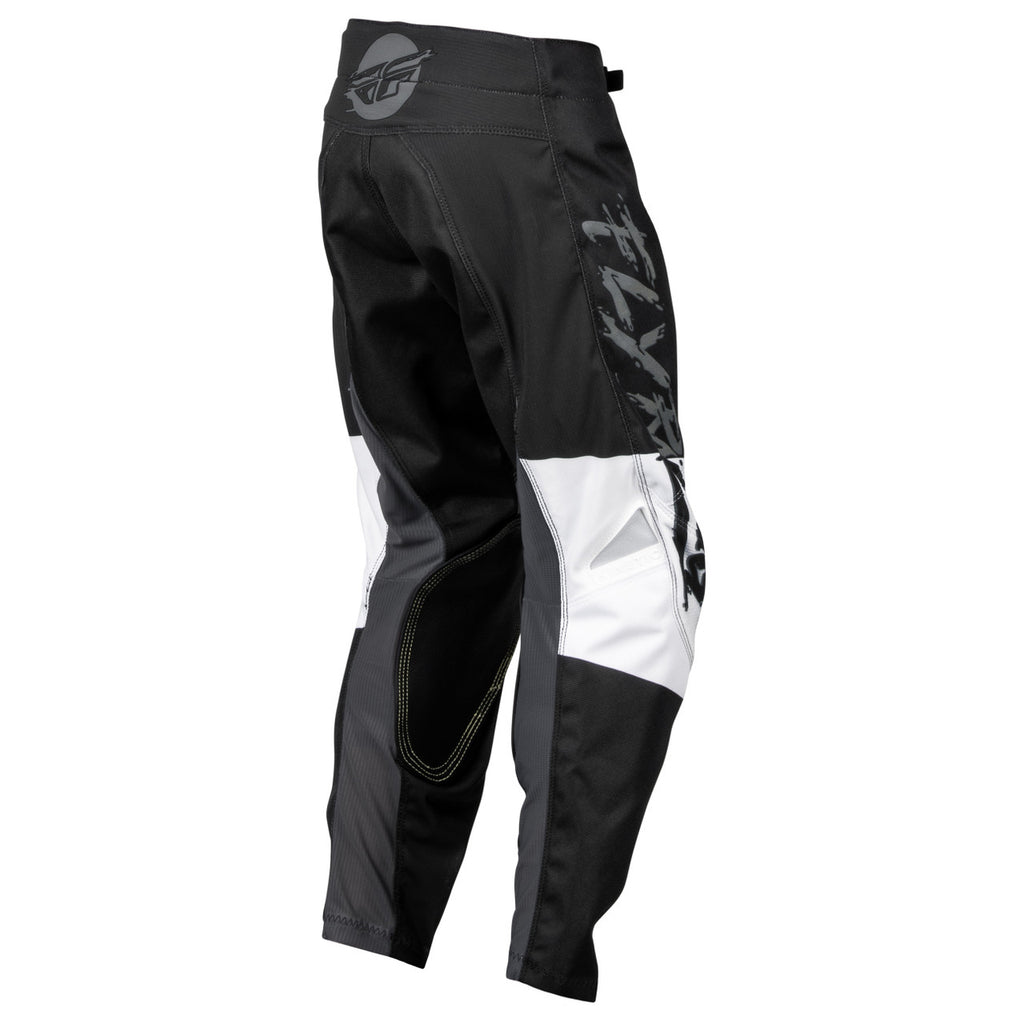 2023 Fly Racing Kinetic Khaos Youth Motocross Pants (Grey/Black/White, UK Size:26)