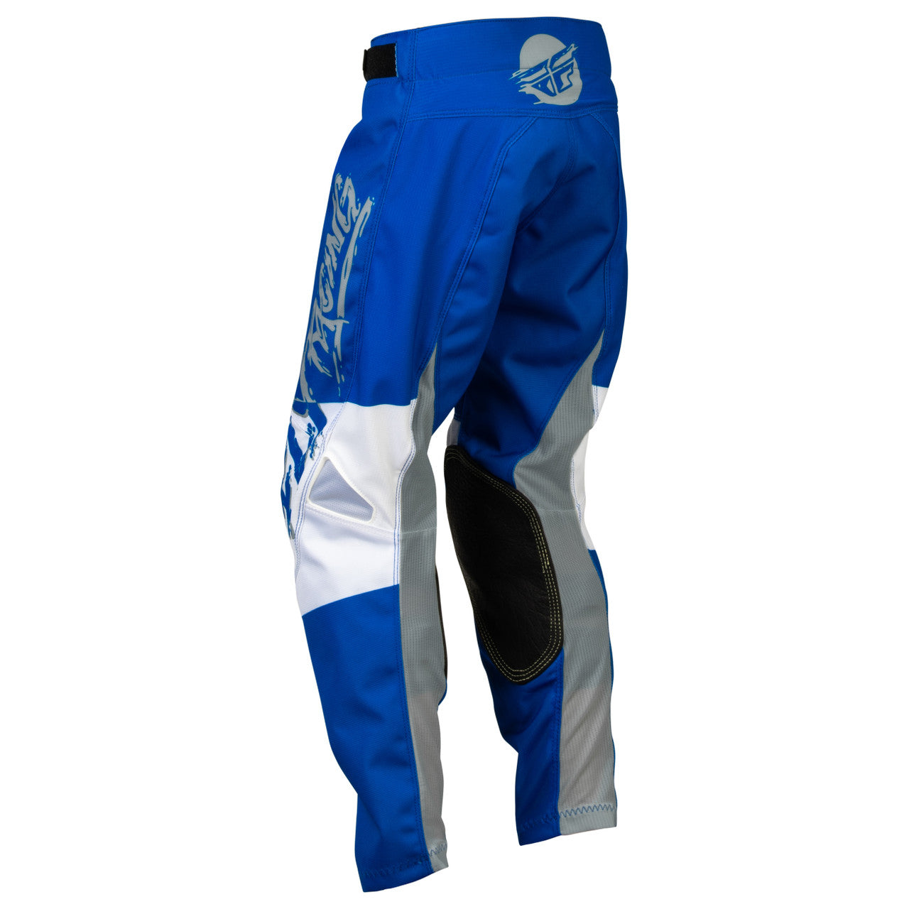 2023 Fly Racing Kinetic Khaos Youth Motocross Pants (Blue/White, UK Size:22)