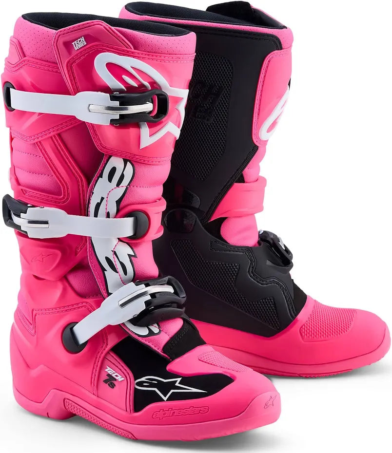 Alpinestars Youth Tech 7 Motocross Boots – Pink