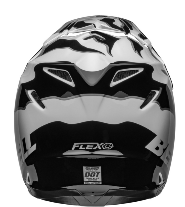 Bell MX Moto-9S Flex Adult Motocross Helmet (Claw Black/White | Size: Small 55-56cm) back