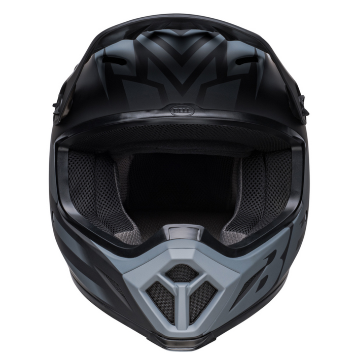 Bell MX-9 MIPS Adult Motocross Helmet (Disrupt Matte Black/Charcoal | Size: Small 55-56cm) front