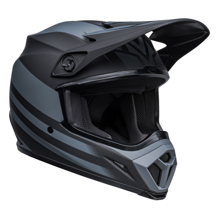 Bell MX-9 MIPS Adult Motocross Helmet (Disrupt Matte Black/Charcoal | Size: Small 55-56cm) front right side