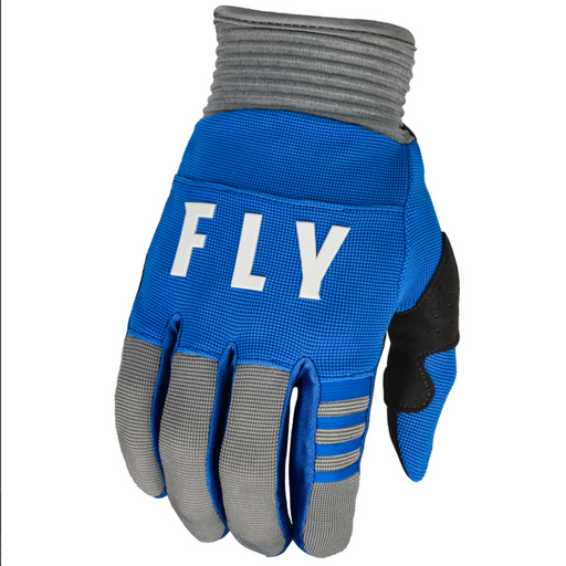 Fly Racing 2023 Youth F-16 Gloves (Blue/Grey Size Youth Medium)