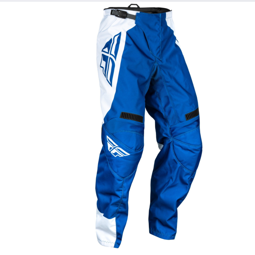 Fly 2024 F-16 Pants (True Blue/White | Size Medium) Front Right