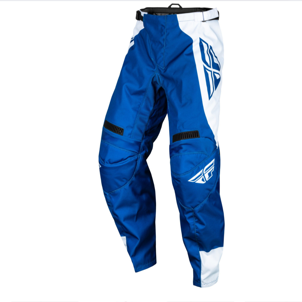Fly 2024 F-16 Pants (True Blue/White | Size Medium) Front Left