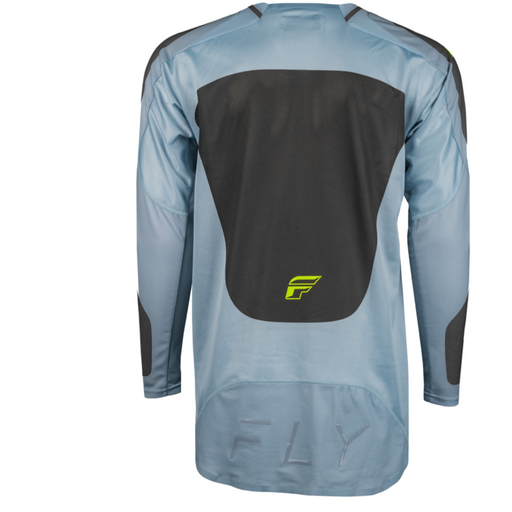 Fly 2024 Evolution DST Motocross Jersey (Ice Grey/Charcoal/ Neon Green | Size Medium) Back