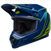 Bell MX 2023 MX-9 Mips Motocross Adult Helmet (Zone Gloss Navy / Retina | Size Small) Front Left