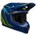 Bell MX 2023 MX-9 Mips Motocross Adult Helmet (Zone Gloss Navy / Retina | Size Small) Front Right