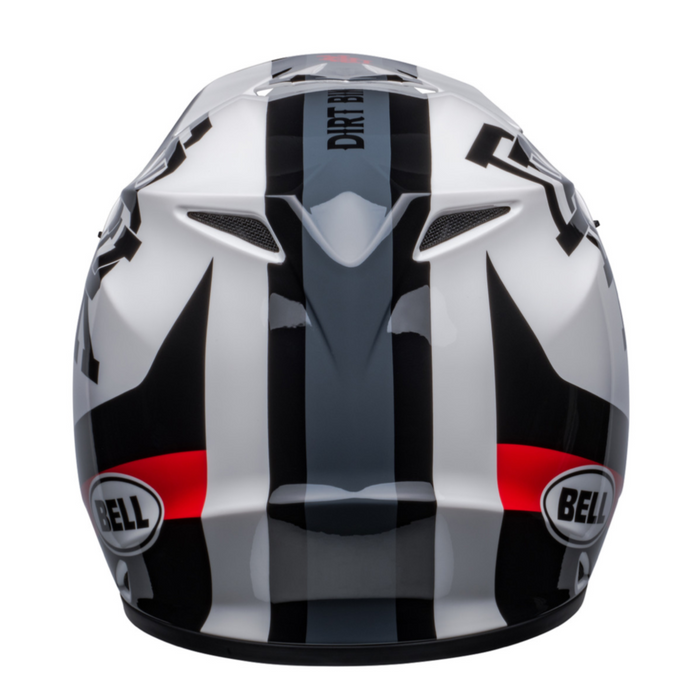 Bell MX 2023 MX-9 Mips Adult Motocross Helmet (Twitch DBK White / Black | Size: Large) Back