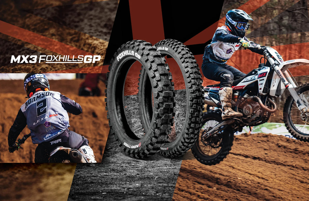 Plews MX3 Foxhills GP Hard Front MX Tyres (Size: 70/100-19 [Surron])