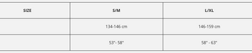 Leatt MX Body Protector 3DF Airfit Lite Junior (134-146CM) Table