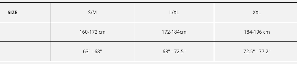 Leatt MX Body Tee 3DF Airfit Lite V17 (Black | X/L 172-184CM) size table