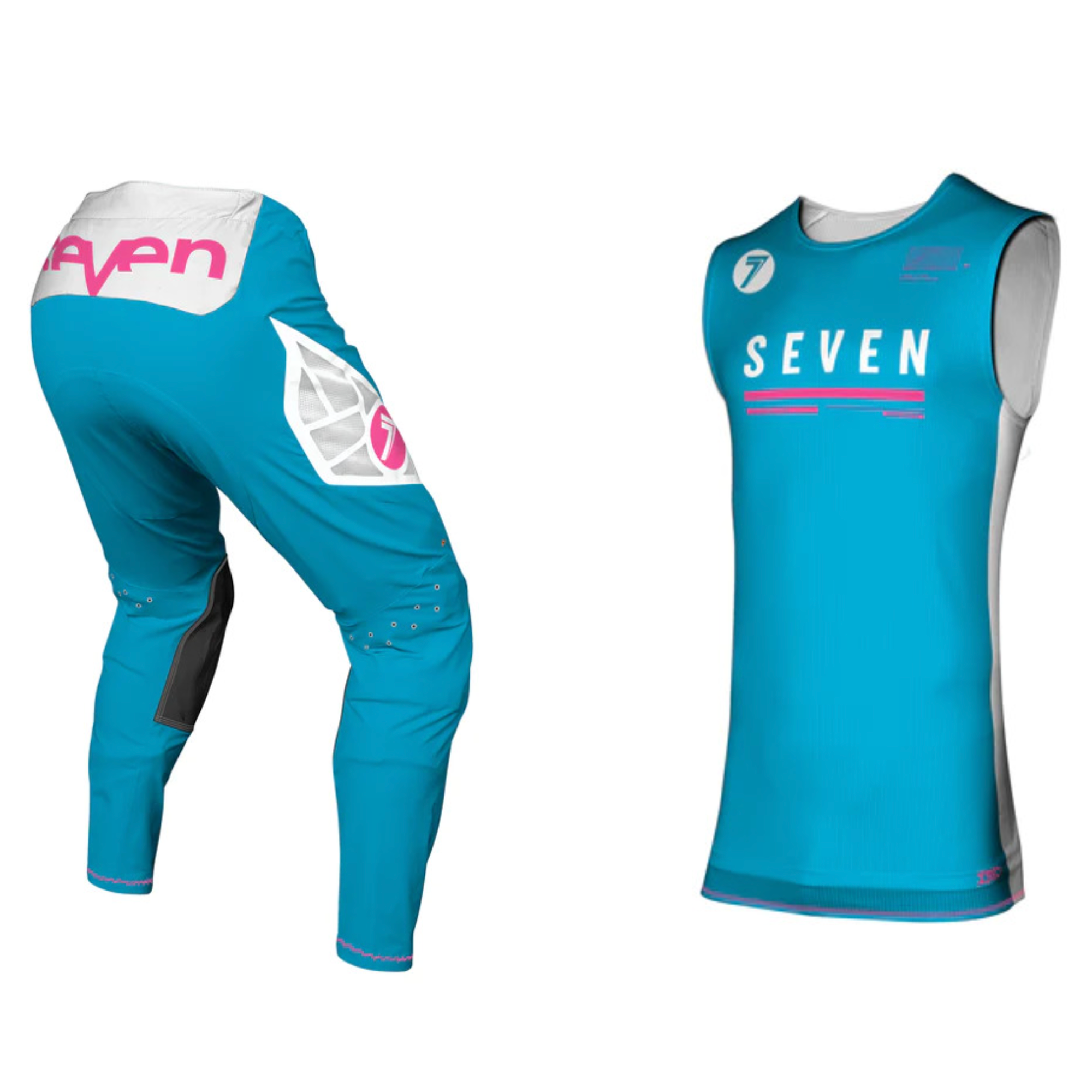 Seven MX 23.1 Zero Adult League Motocross Kit (Blue, UK Sizes: Jersey: M, Pants: 32)
