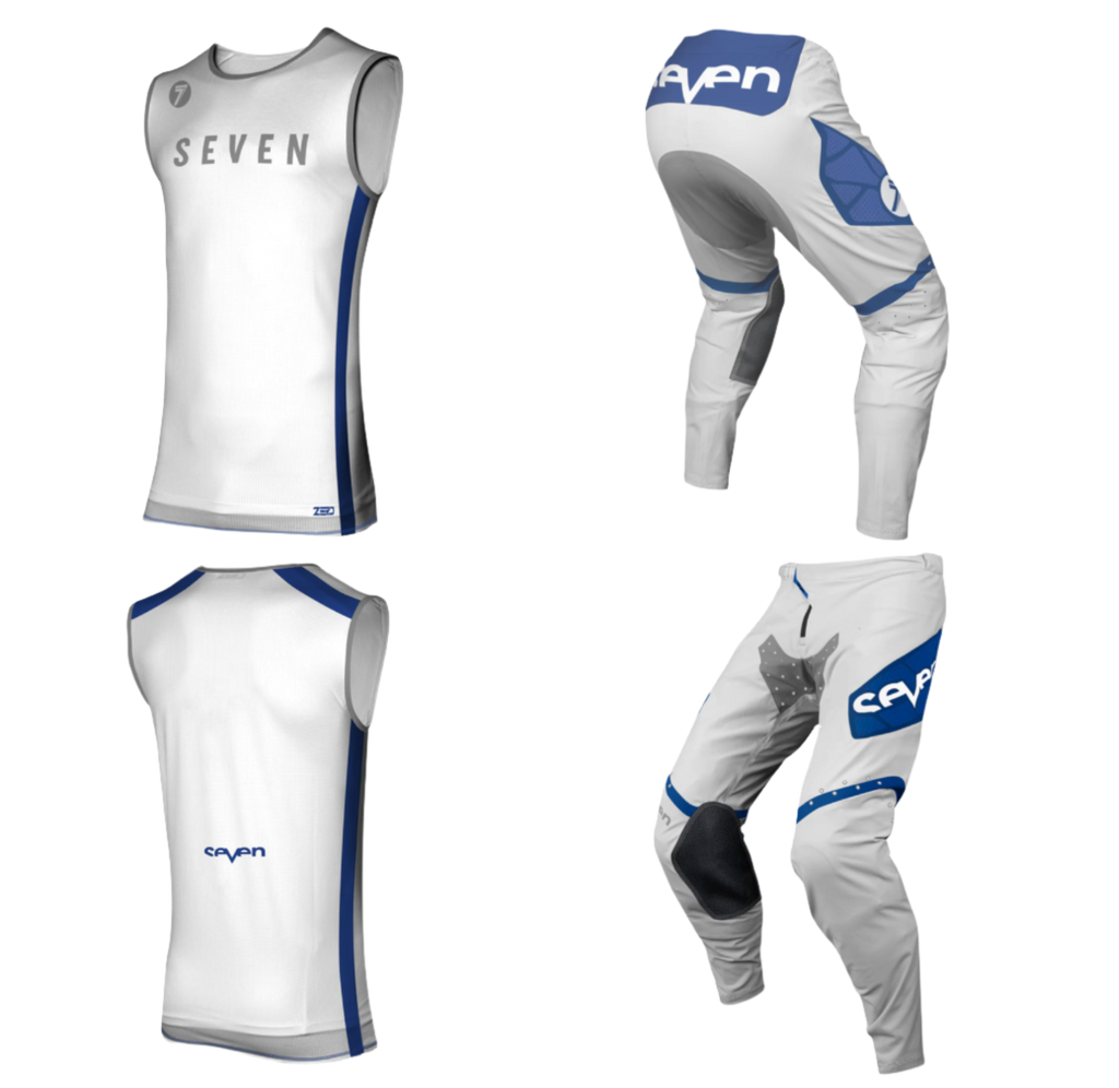 Seven MX 24.1 Zero Institution Motocross Kit (UK Sizes - Over-Jersey: Small / Pants: 30)