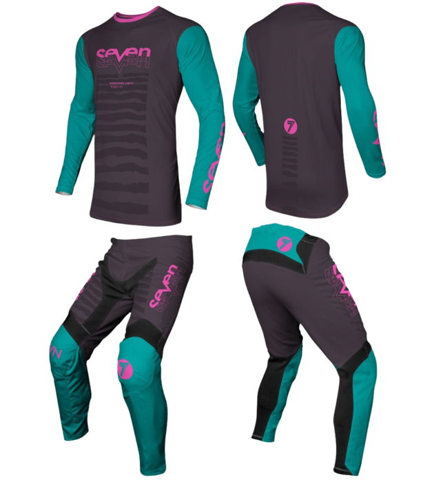 Seven MX 23.1 Vox Surge Motocross Kit (Black/Berry, Size: XL/36)