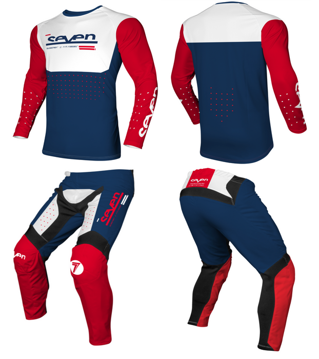 Seven MX 24.1 Vox Aperture Motocross Kit (Red/Navy | Size: Medium)