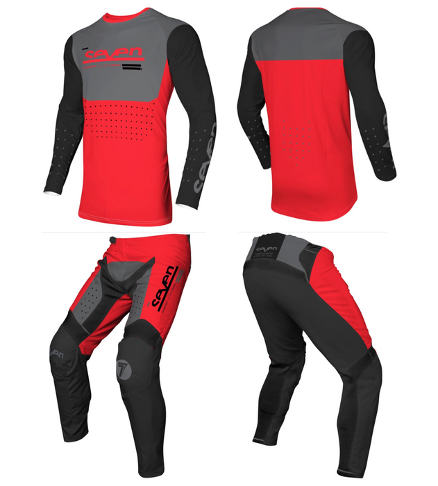 Seven MX 24.2 Vox Aperture Motocross Kit (Flo Red | Size: Medium)