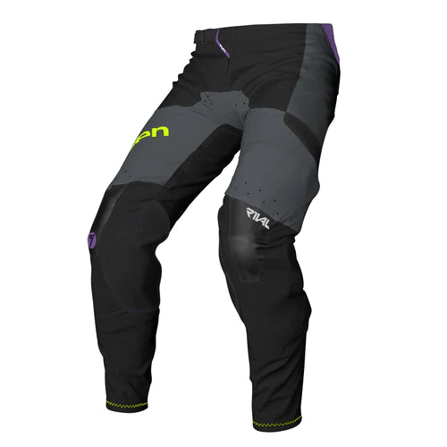 Seven MX 23.2 Rival Division Motocross Kit (Black/Purple, UK Sizes Jersey:M, Pants:32)