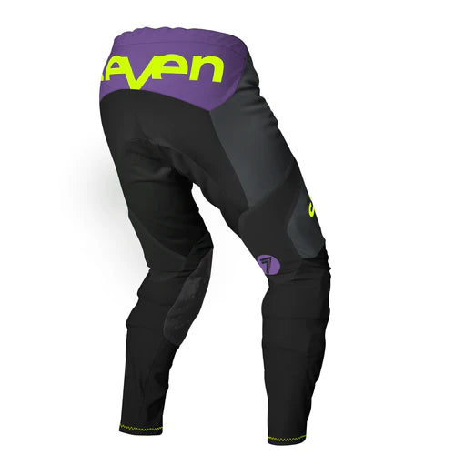 Seven MX 23.2 Rival Division Motocross Kit (Black/Purple, UK Sizes Jersey:M, Pants:32)