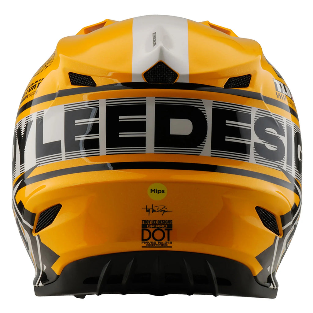 Troy Lee Designs GP PRO Fifty-50 Helmet, White / Gold