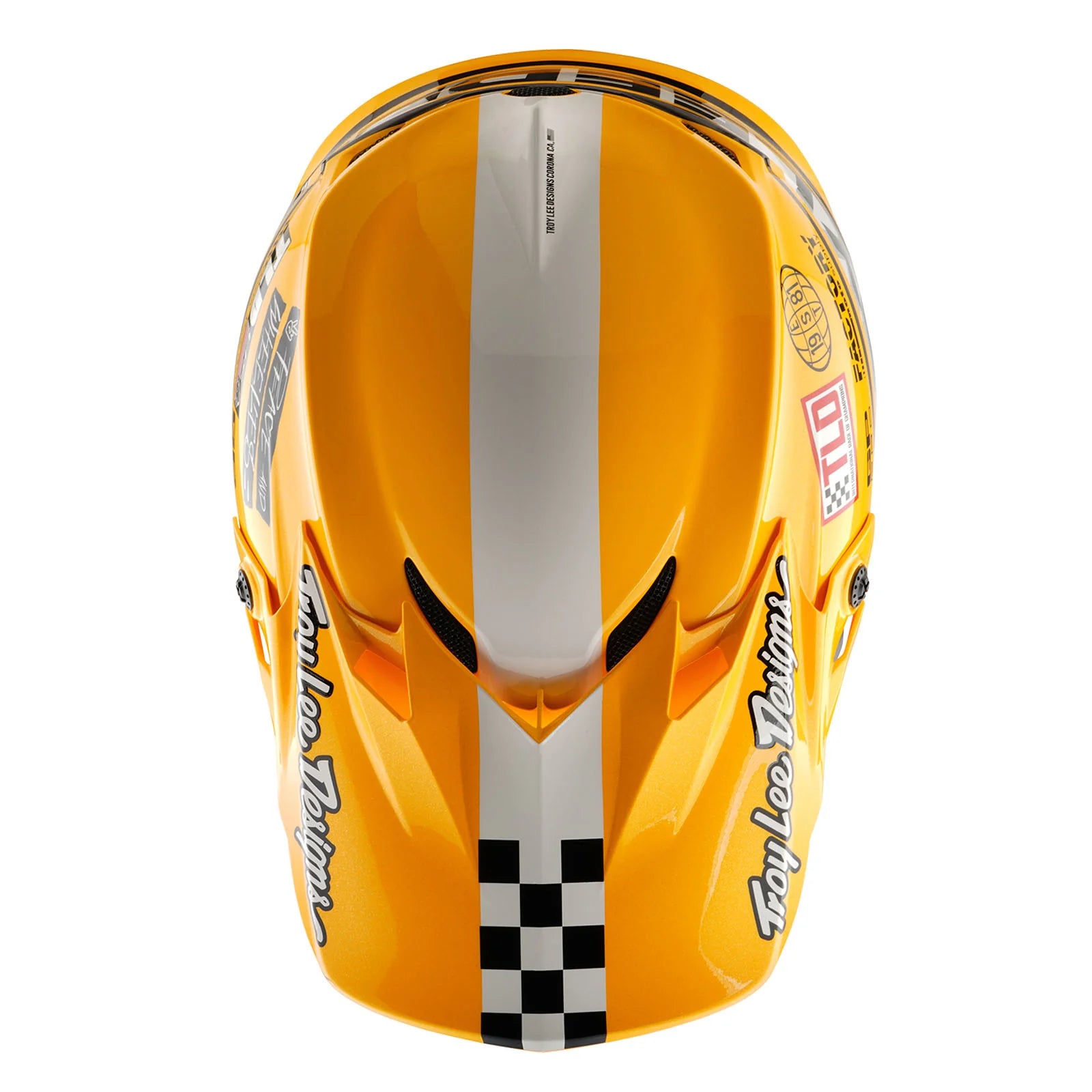 Troy Lee Designs GP PRO Youth Fifty-50 Helmet, White / Gold