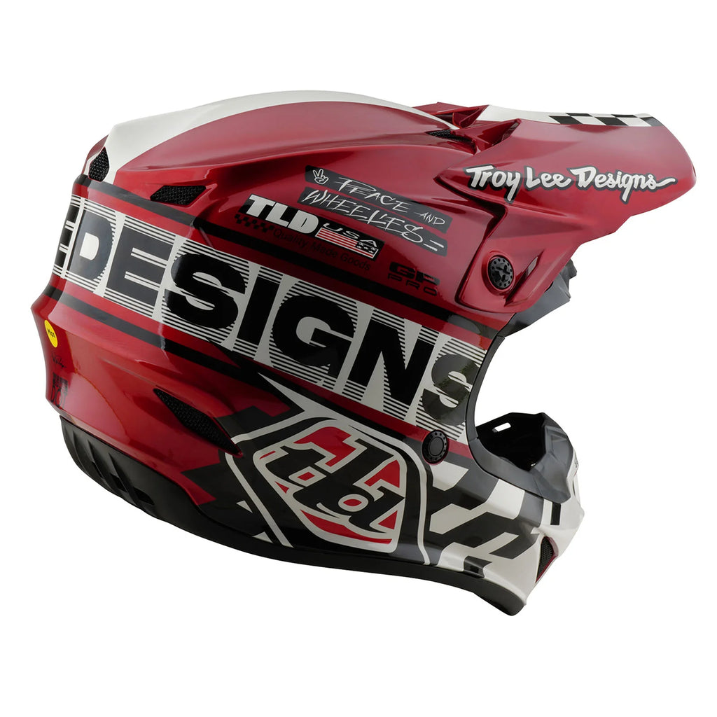 Troy Lee Designs GP PRO Fifty-50 Helmet, White / Red