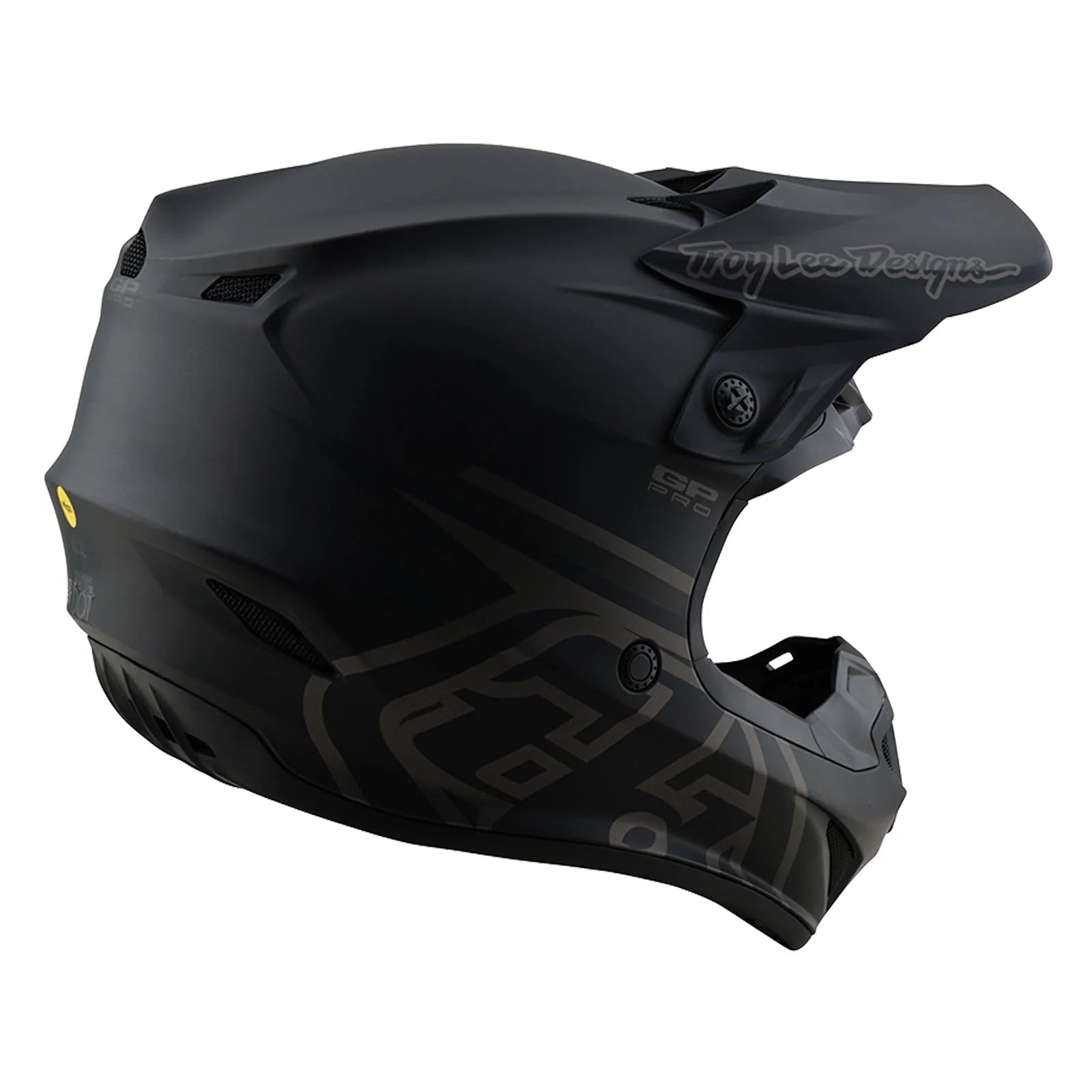 Troy Lee Designs GP PRO Youth Mono Helmet,  Black