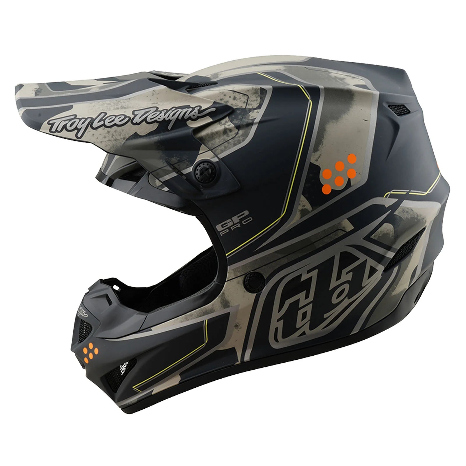 Troy Lee Designs GP PRO Trooper Helmet, Black /  Caper