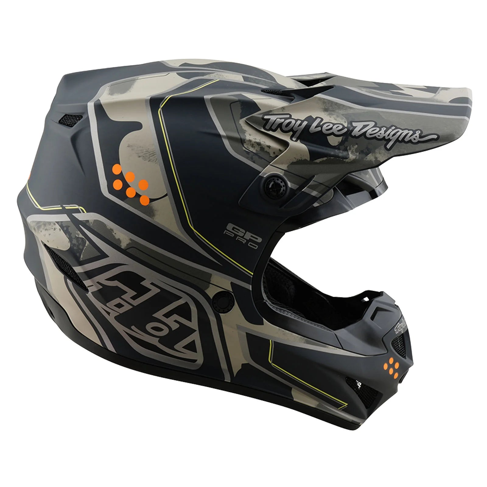 Troy Lee Designs GP PRO Trooper Helmet, Black /  Caper