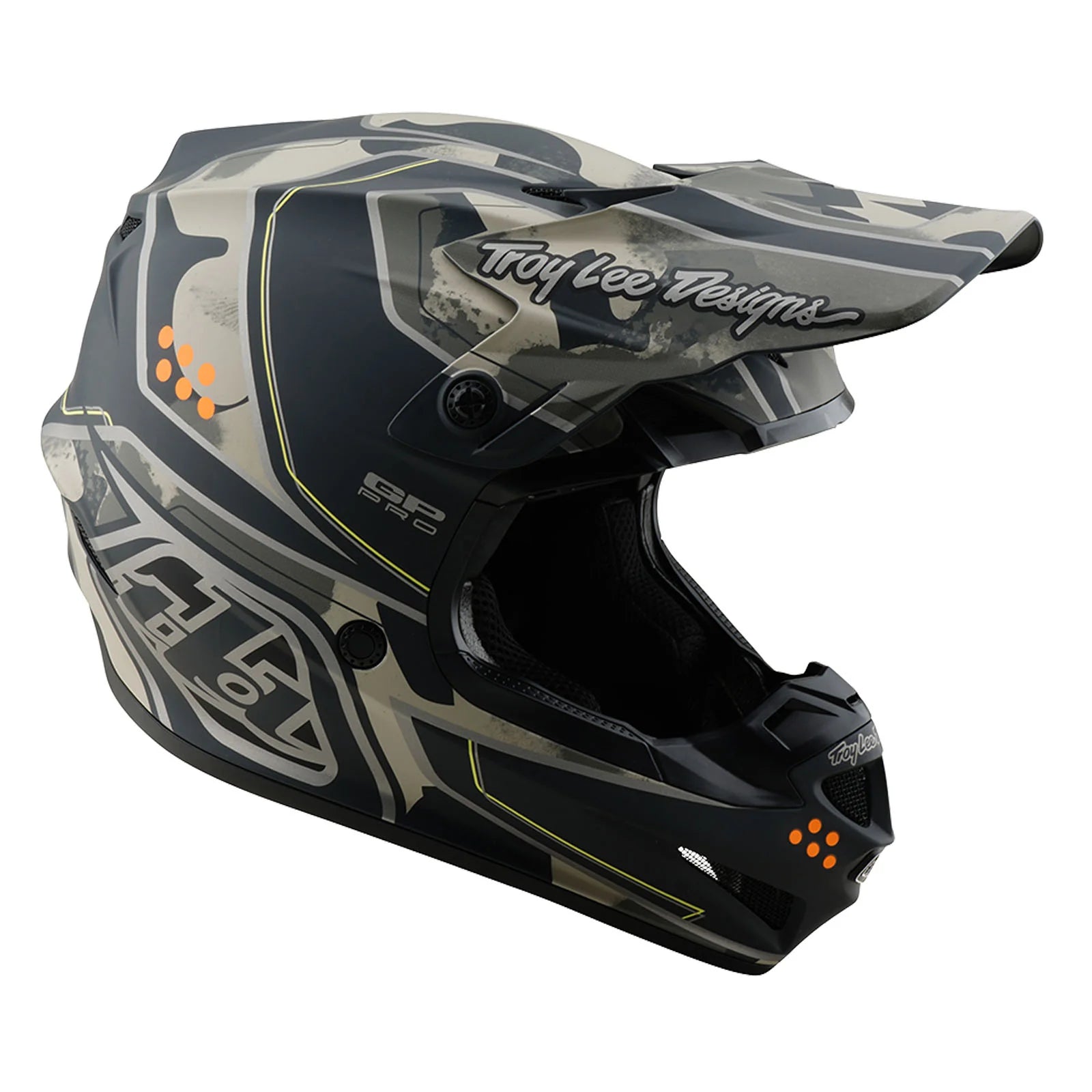 Troy Lee Designs GP PRO Trooper Helmet, Black /  Caper