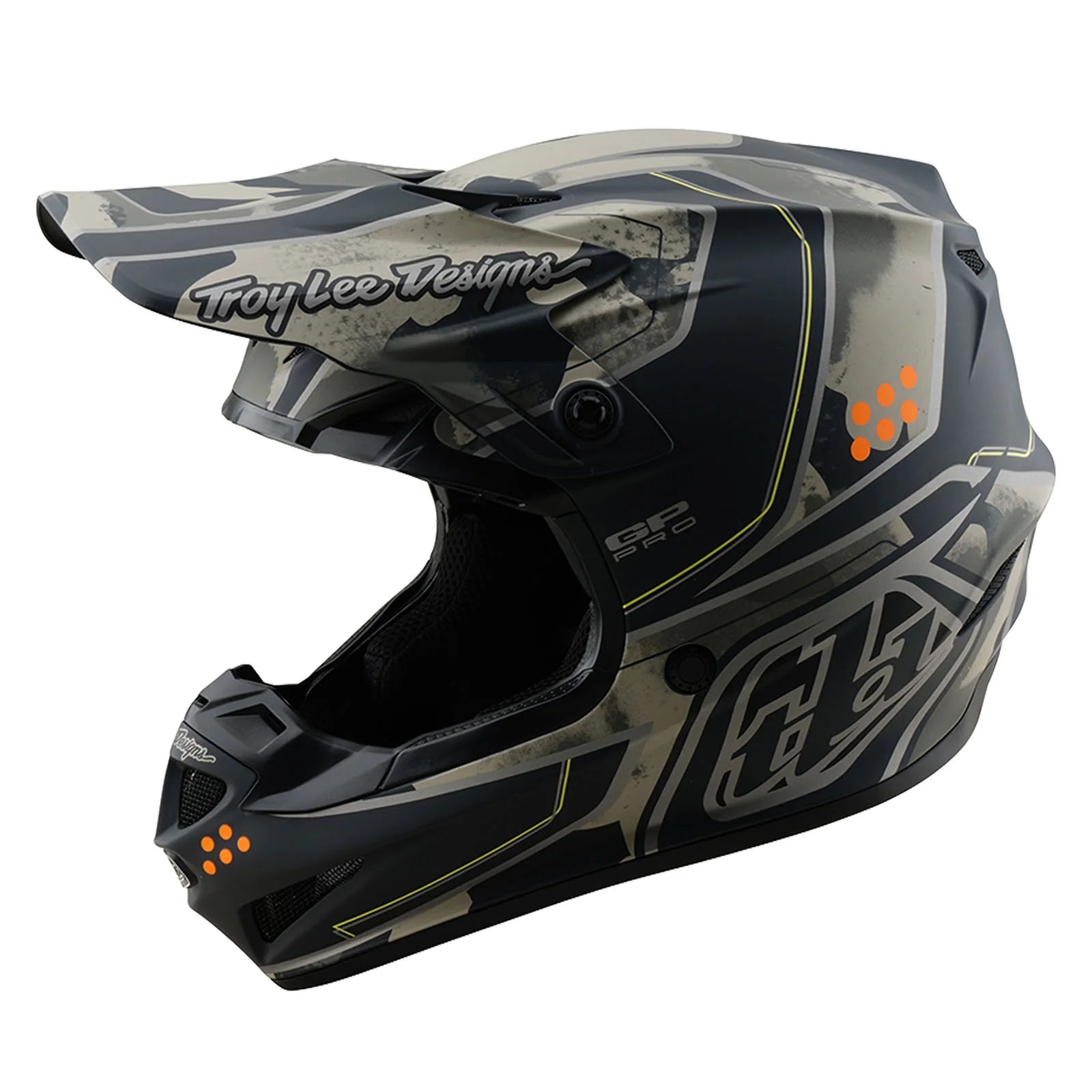 Troy Lee Designs GP PRO Trooper Helmet, Black /  Caper