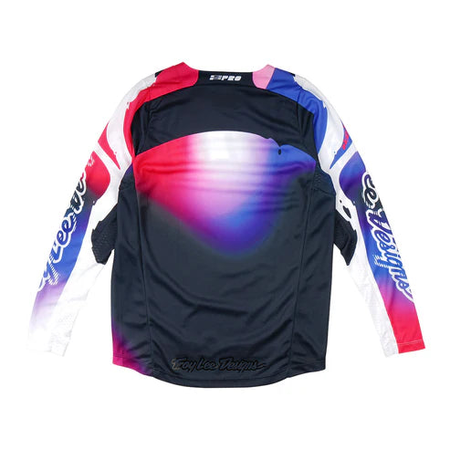 Troy Lee Designs GP PRO Youth Drip Jersey, Black /  Purple
