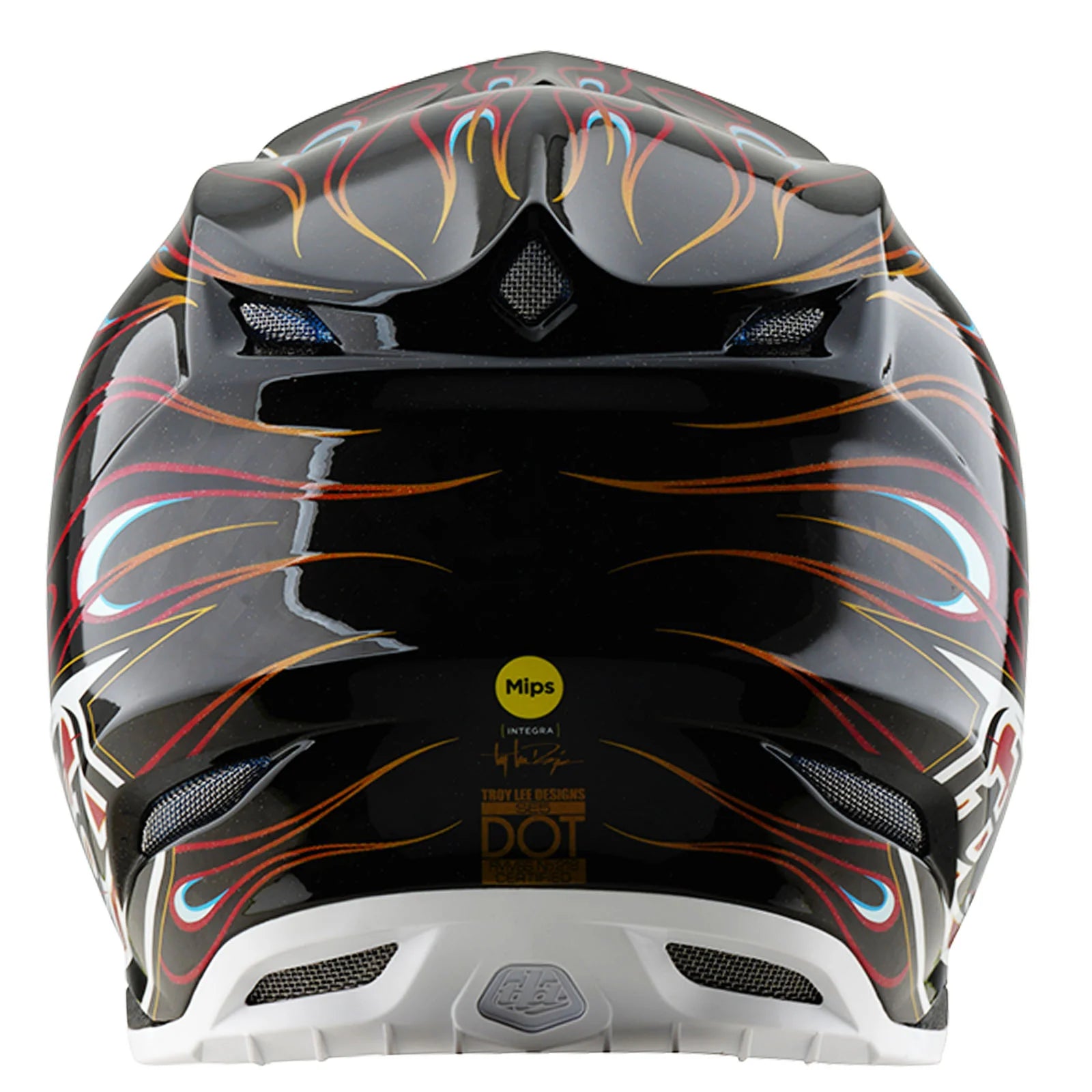 Troy Lee Designs SE5 Carbon Torched Helmet, Black  / Red