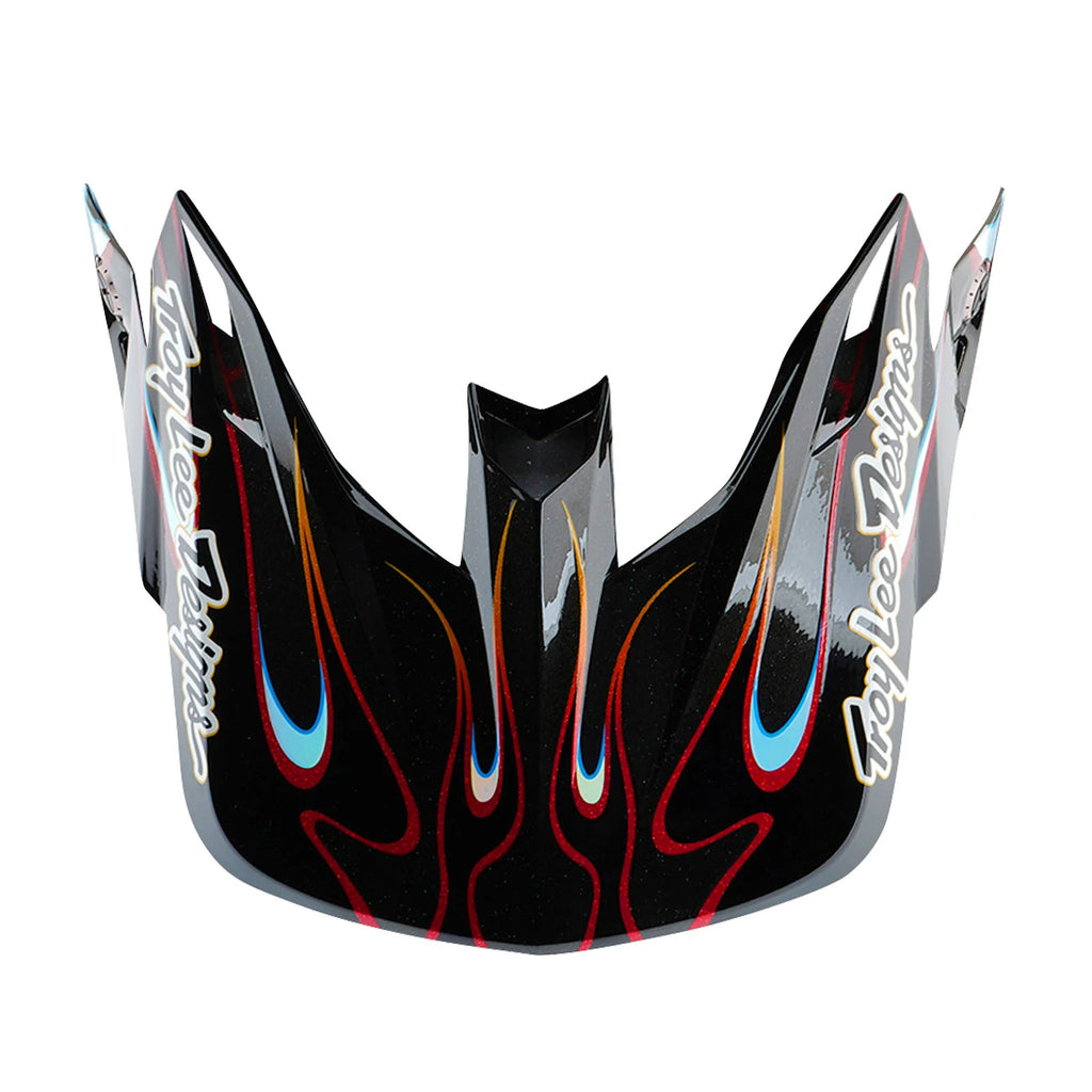 Troy Lee Designs SE5 Carbon Torched Helmet, Black  / Red