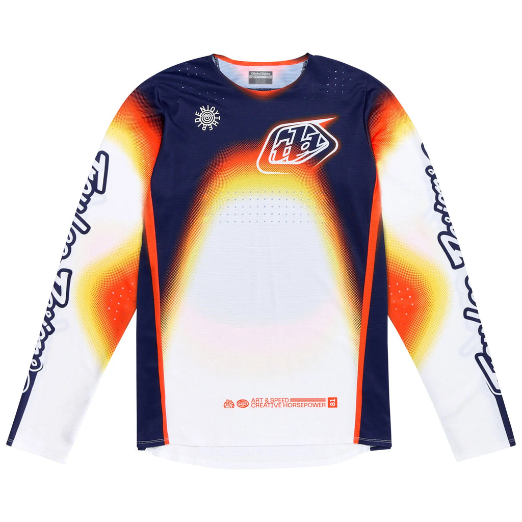 Troy Lee Designs SE PRO Array Jersey, White / Navy