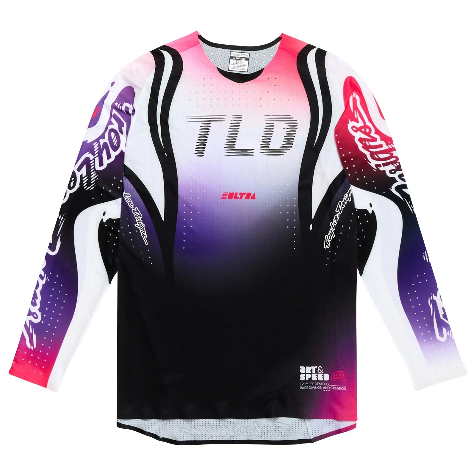 Troy Lee Designs SE ULTRA Drip Jersey, Black /  Purple