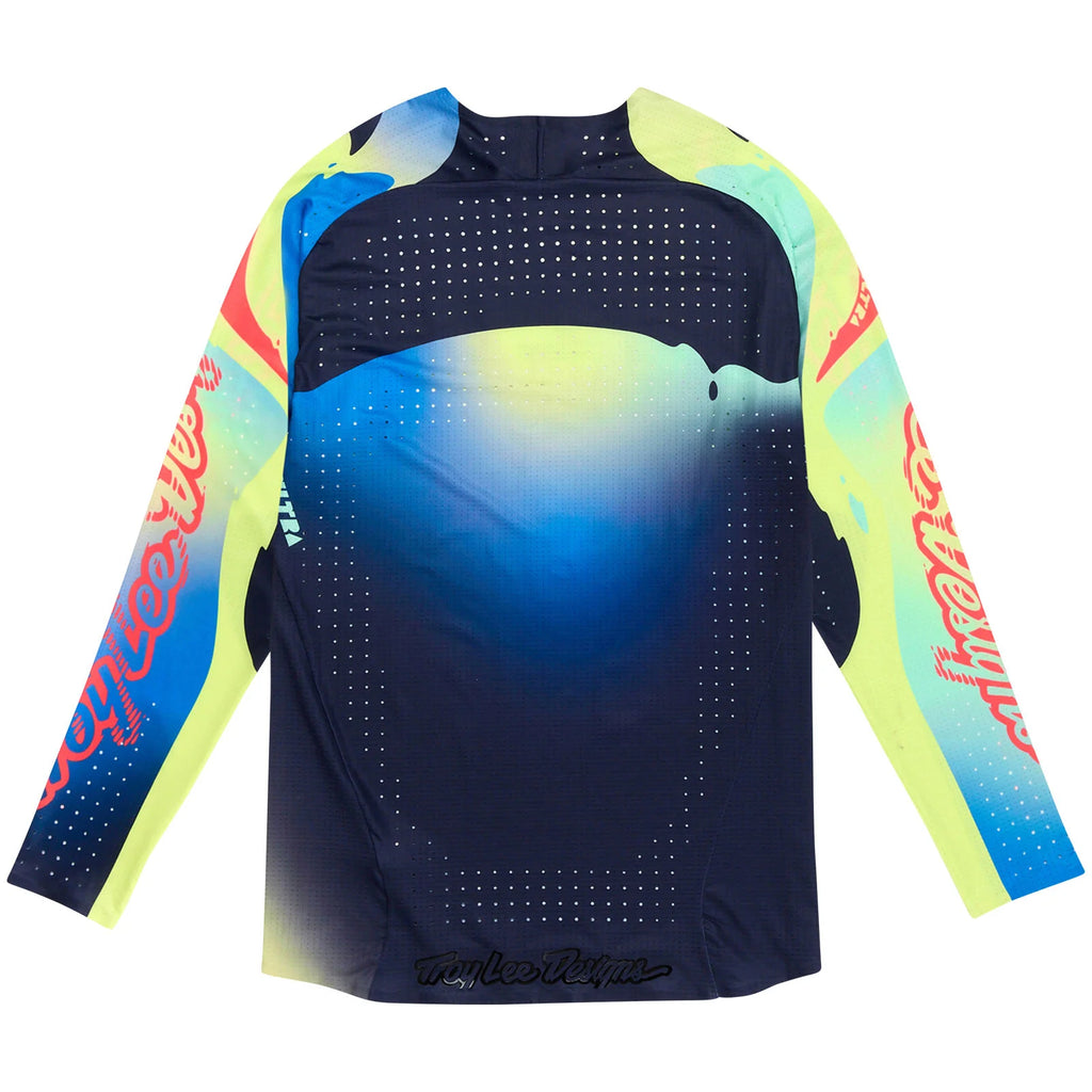 Troy Lee Designs SE ULTRA Drip Jersey, Glo Yellow / Dark Navy