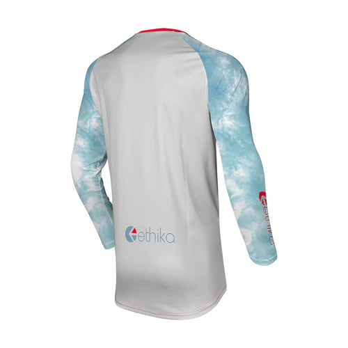 Seven MX 22.2 Vox Ethika Youth Motocross Jersey (Colour: Sky Blue, UK Size M)