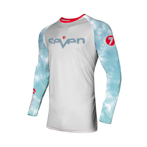 Seven MX 22.2 Vox Ethika Youth Motocross Jersey (Colour: Sky Blue, UK Size M)