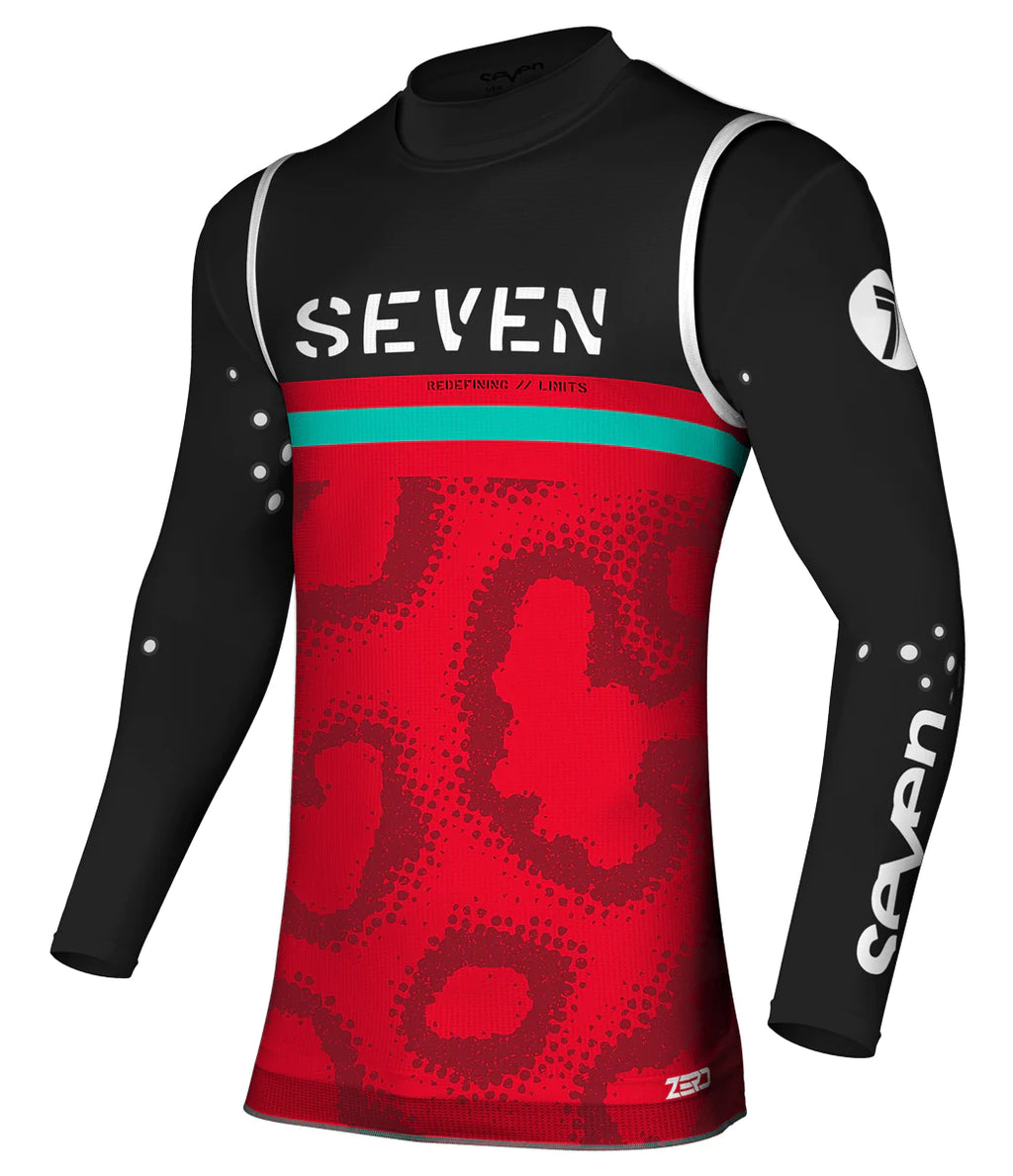 Seven MX 23.2 Zero Midway Over Jersey (Red, UK Size:S)