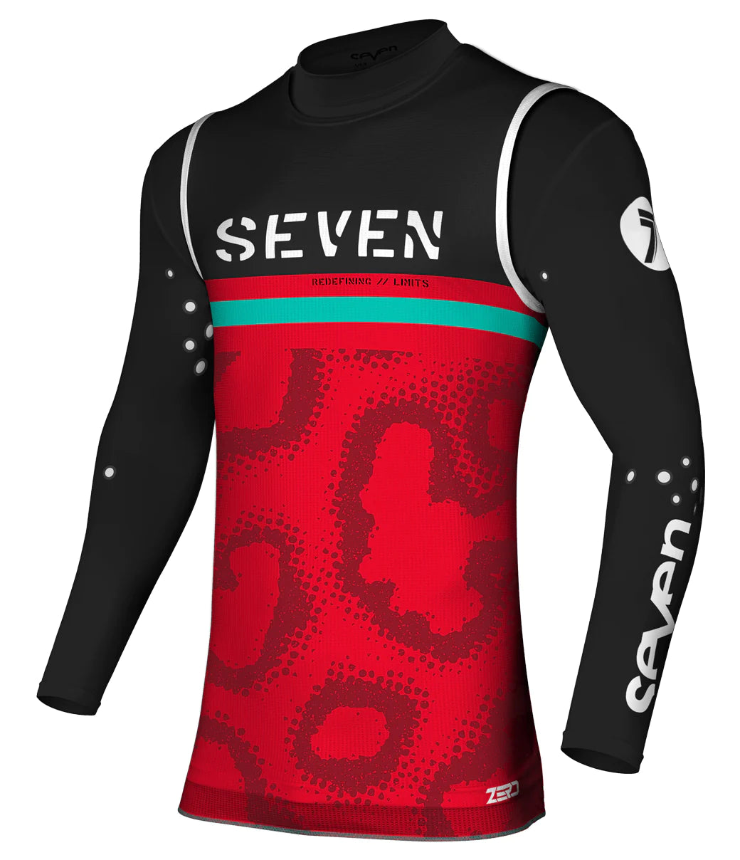 Seven MX 23.2 Zero Midway Over Jersey (Red, UK Size:S)