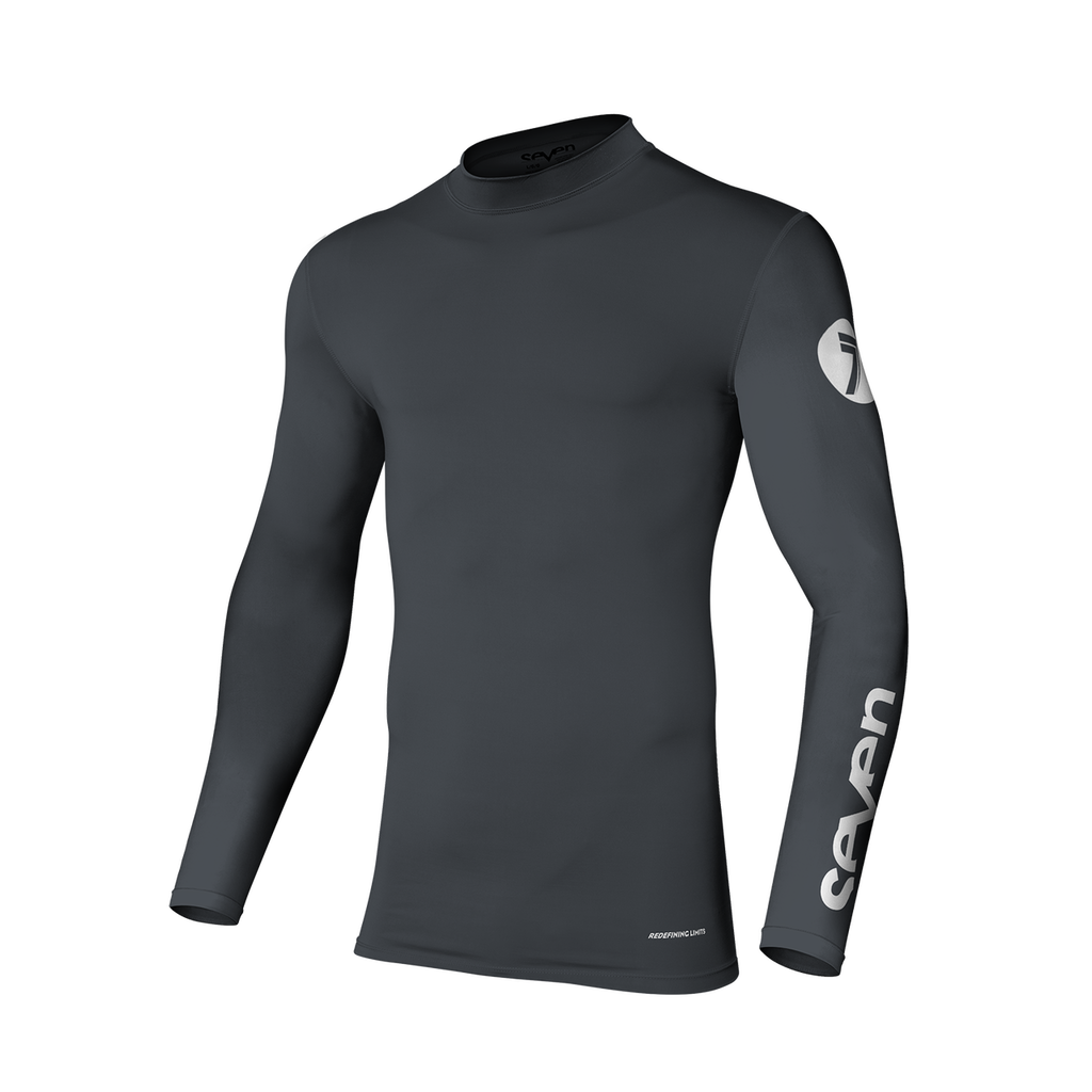 Motocross 22.1 Zero Youth Compression Jerseys by Seven MX (Charcoal)