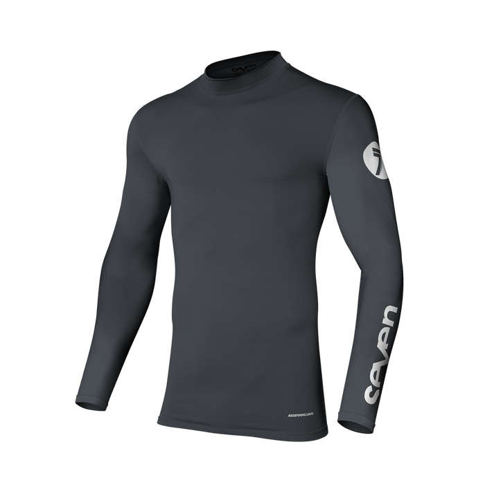 Motocross 22.1 Zero Youth Compression Jerseys by Seven MX (Charcoal)